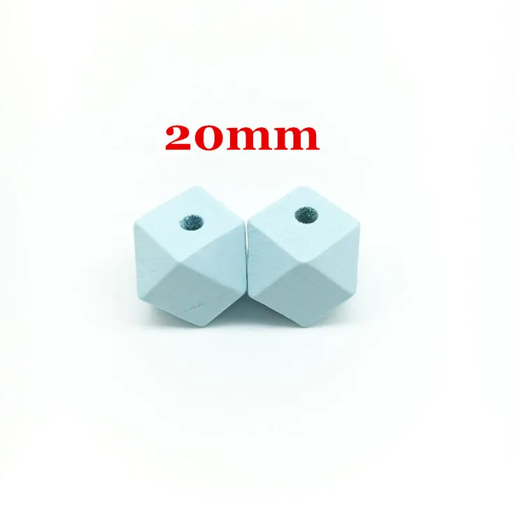 20mm blue WD036(10/15/20 мм в диаметре, различные красочные золото/серебро в виде многоугольника, шлифованные кольца Прорезыватель для зубов деревянные бусины для самостоятельного изготовления ювелирных изделий колье, браслет - Цвет: 20mm blue