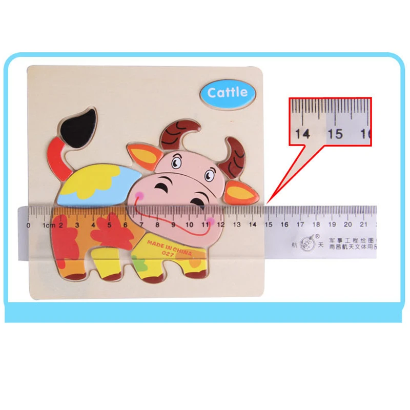3D Пазлы деревянные игрушки для детей Мультяшные животные дорожные