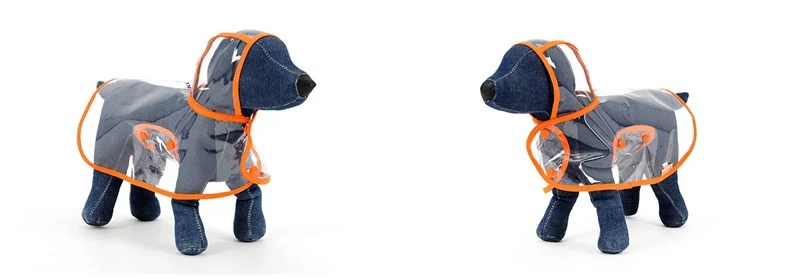 Geekinstyle Pet плащ для собак, домашних животных одежда прозрачный плащ светильник одежда Водонепроницаемый дождевик для маленьких собак с капюшоном