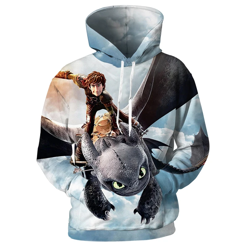 Cloudstyle Movie How To Train Your Dragon толстовки мужские хип-хоп Аниме толстовки 3D принт Беззубик пуловеры Забавные унисекс с капюшоном