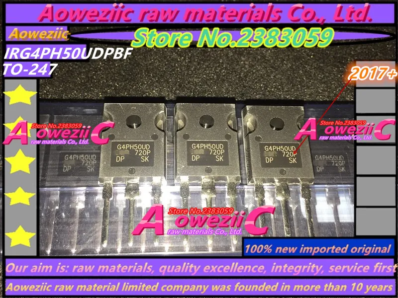 Aoweziic 2017 + 100% новый импортный оригинальный IRG4PH50UDPBF IRG4PH50UD G4PH50UD TO-247 ультра быстрая