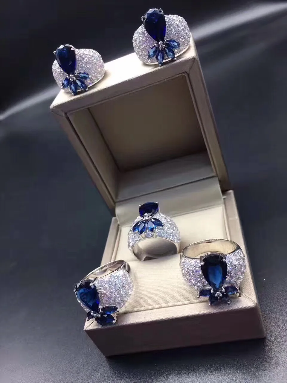 Anillos Qi Xuan_Trendy Jewelry_Fashion темперамент женщины Rings_S925 Твердые Щепка Мода Rings_Manufacturer непосредственно продаж