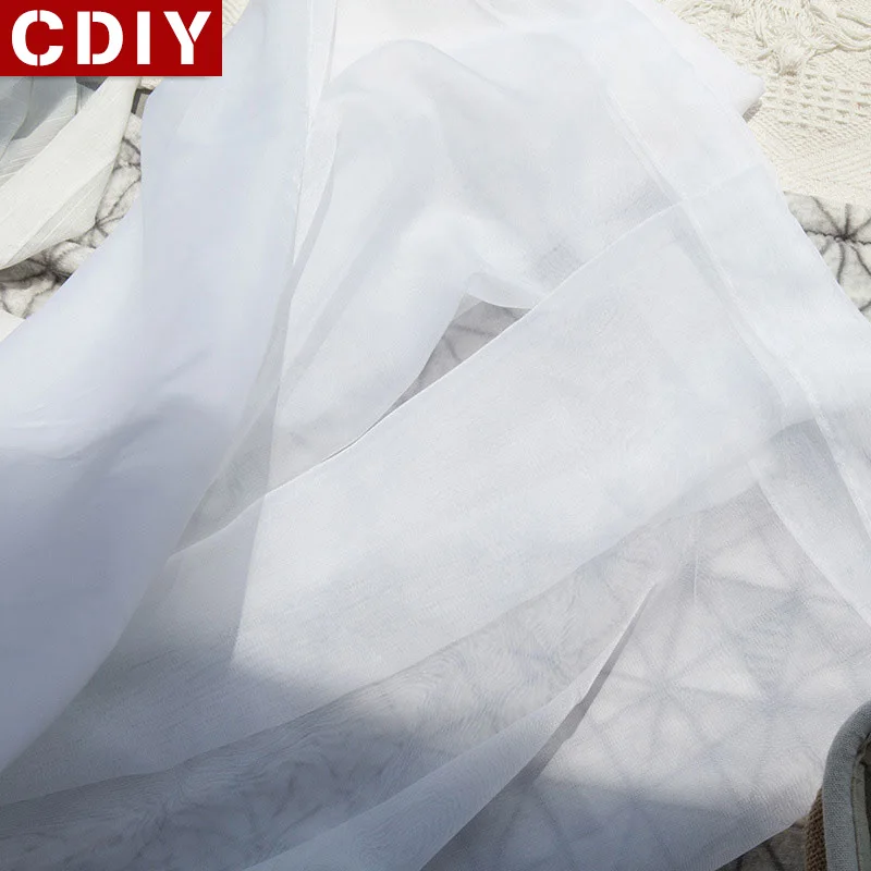 CDIY, белые отвесные занавески на окно, тюлевые занавески для спальни, гостиной, кухни, современные сплошные занавески из вуали на окно, занавески