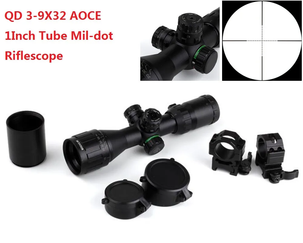 Новый Gen Mil Dot с подсветкой 3 9X32 компактный прицел оптика охотничий пистолет