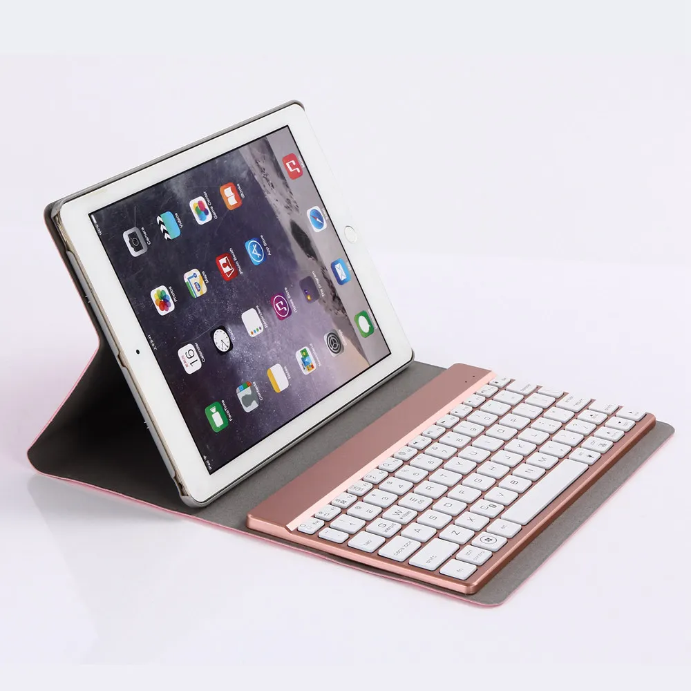 Для iPad Air 5 тонкий вращающийся на 360 Градусов Кожаный чехол с подставкой + Съемная 7