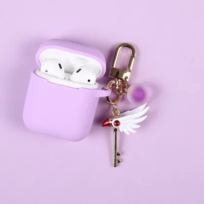 CE-1 Модные Cardcaptor Sakura Брелок «Сакура» силиконовый чехол для Apple Airpods протектор для наушников Брелок «Обложка» - Цвет: CE-1