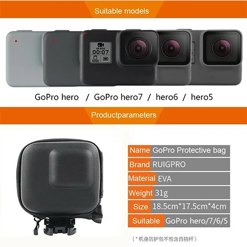 Бокс экшн чехол для хранения камеры анти шок Защитный Водонепроницаемый EVA