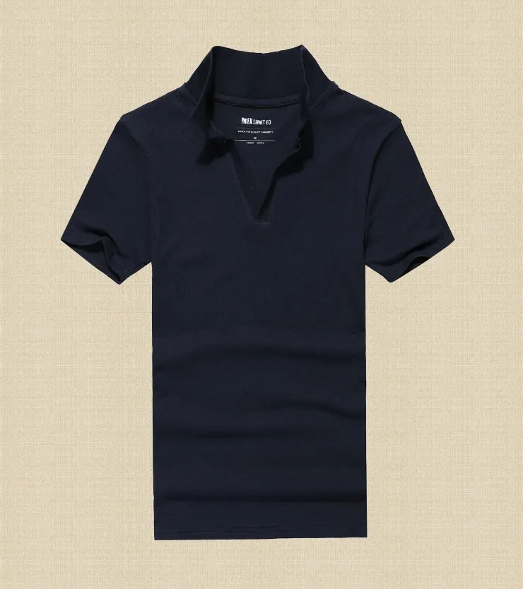 Бренд Для мужчин s Solid Polo Paul рубашка Masculina для Для мужчин модная мужская Повседневное отложным воротником Slim Fit Хлопок поло Для мужчин лето PL005