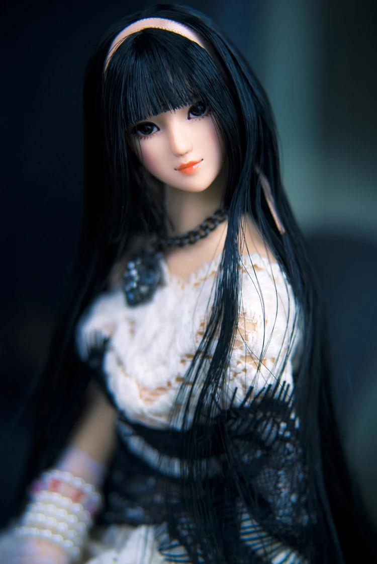 1/6 женский аксессуар для головы OB027 девушка розовый/черный волосы SNH 48 Nihon Junjo Kenji плотная резная модель для тела 1" бледная кожа