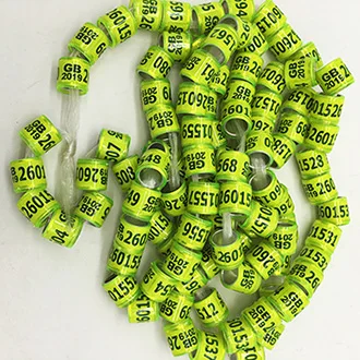 light green 20 шт./ кольца для голубей, цифровые кольца для птиц, ножные кольца для попугаев, аксессуары, инструмент для обучения птиц - Цвет: light green