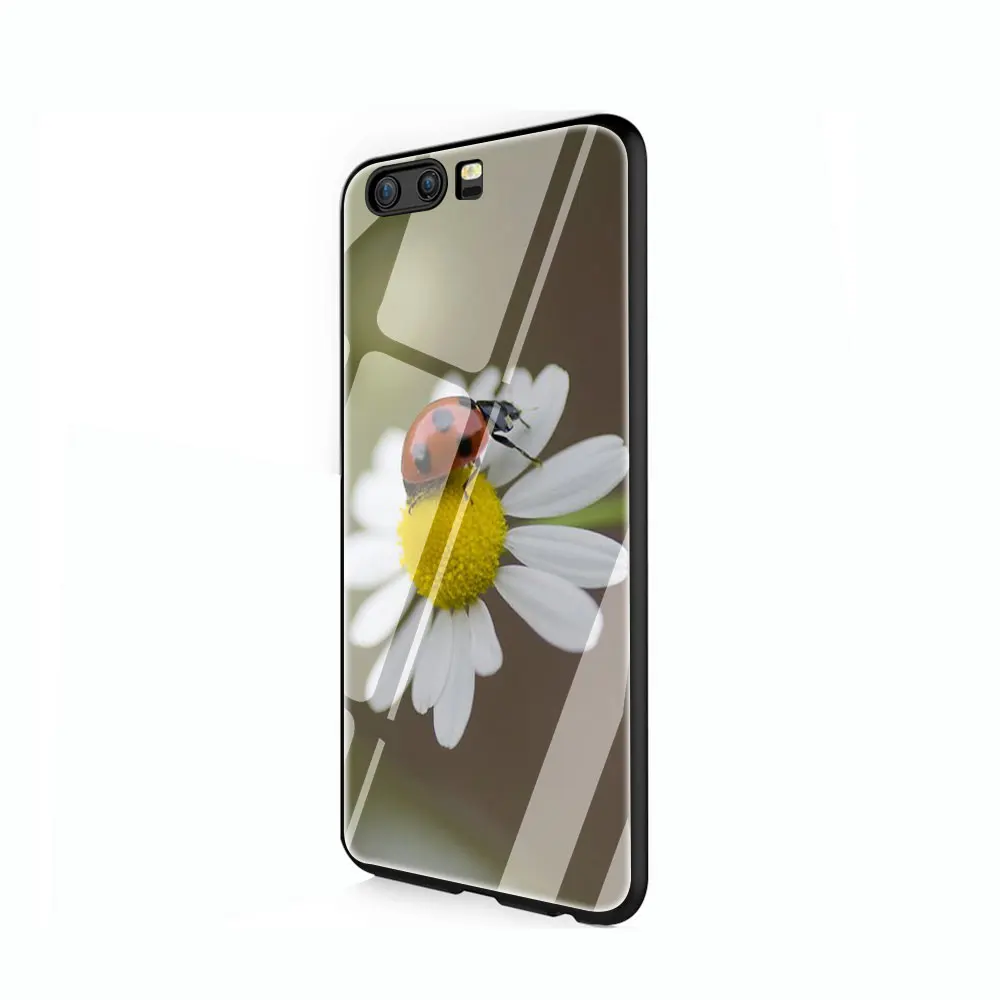 G9 Чехол из закаленного стекла с божьей коровкой и насекомыми для huawei mate P 10 20 30 Lite Pro Y9 Honor 8X 7A - Цвет: G9