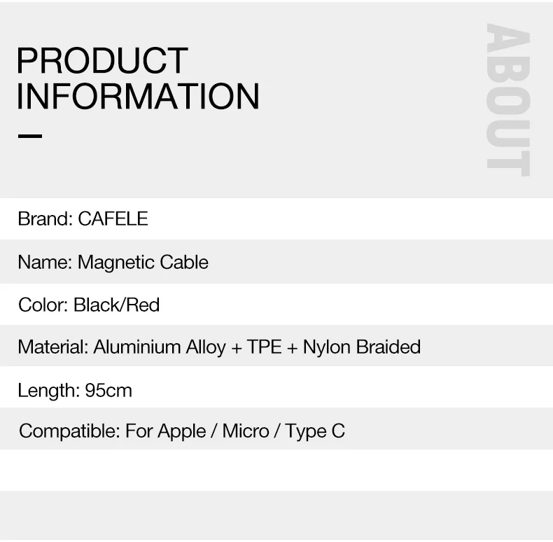 Cafele 1 м светодиодный магнитный USB кабель для iPhone Xs Max X 8 7 6 usb type-C кабель Micro USB кабель для samsung Xiaomi huawei USB-C
