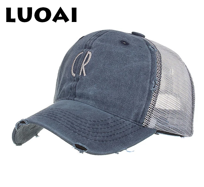 LUOAI для мужчин и женщин 100% хлопок письмо вышитые бейсбол кепки Snapback сезон весна