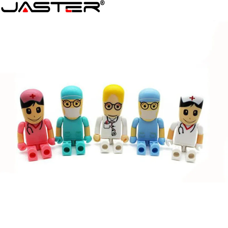 JASTER пластиковая карта памяти доктора, доктор-медсестра, флешка, usb флеш-накопитель, флешка, 4 ГБ, 8 ГБ, 16 ГБ, 32 ГБ, 64 ГБ, USB флеш-диск, подарок