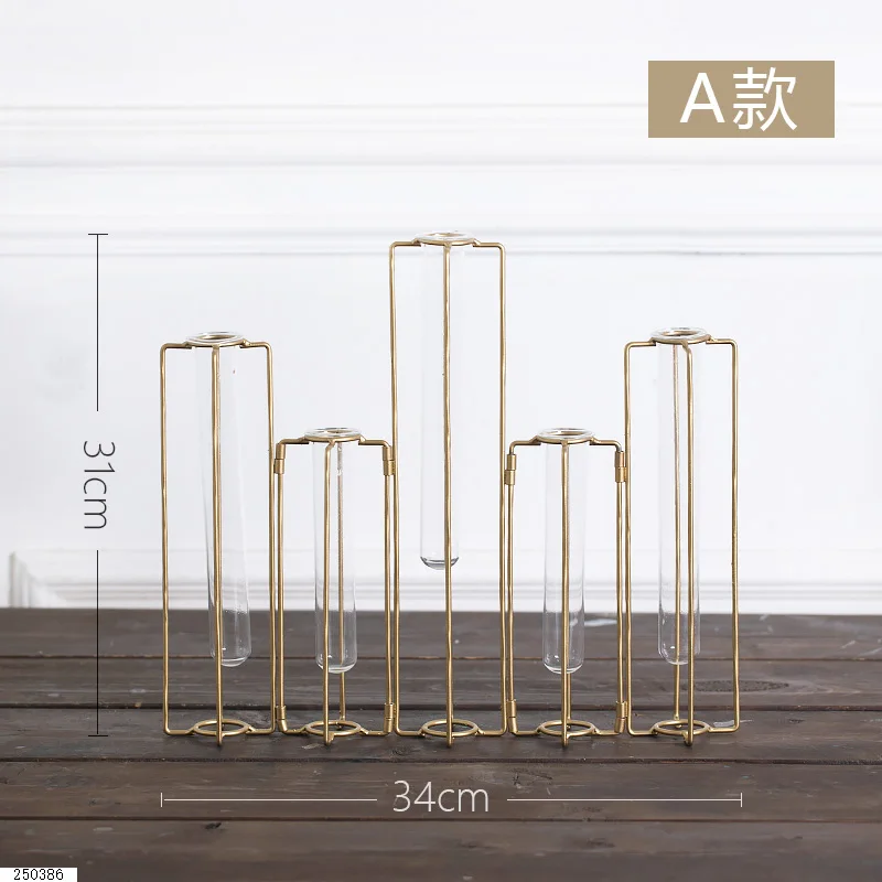 Современный стиль настольная стеклянная ваза в сложенном виде для цветов