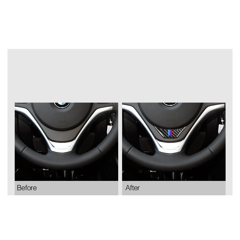 Автомобильная наклейка на руль для BMW E84 X1 с эмблемой в полоску M s 2011 2015 отделка из
