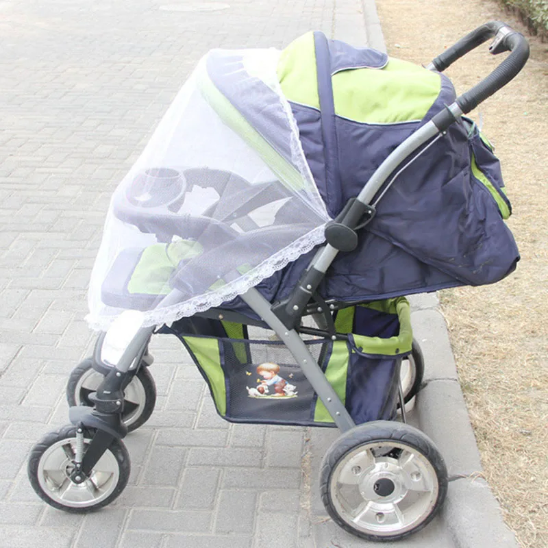 Summitkids Детские коляски Коляска комаров moustiquaire poussette Младенцы защитная сетка аксессуары корзину москитная сетка - Цвет: lace halfcover white