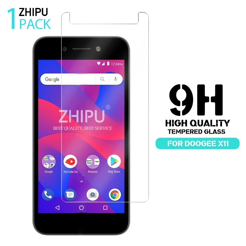 Закаленное стекло Для Doogee X11 Защитное для экрана 2.5D 9H Премиум защитная