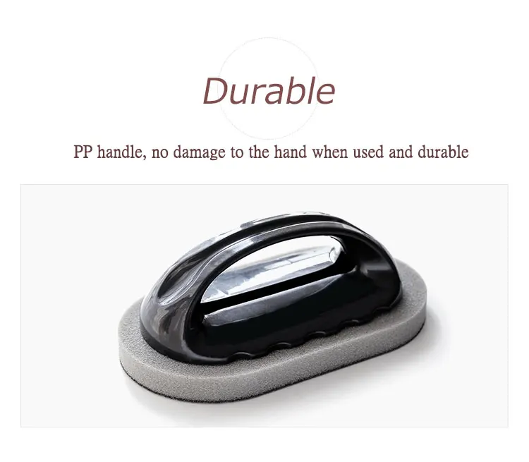 Emery Sponge Tiles Brush with Handle, Strong Decontamination Bath Brush, Magic Decontamination Brush, Kitchen Clean Tools