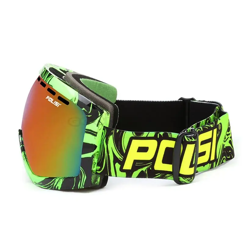 Очки для сноуборда большого размера поляризационные профессиональные
