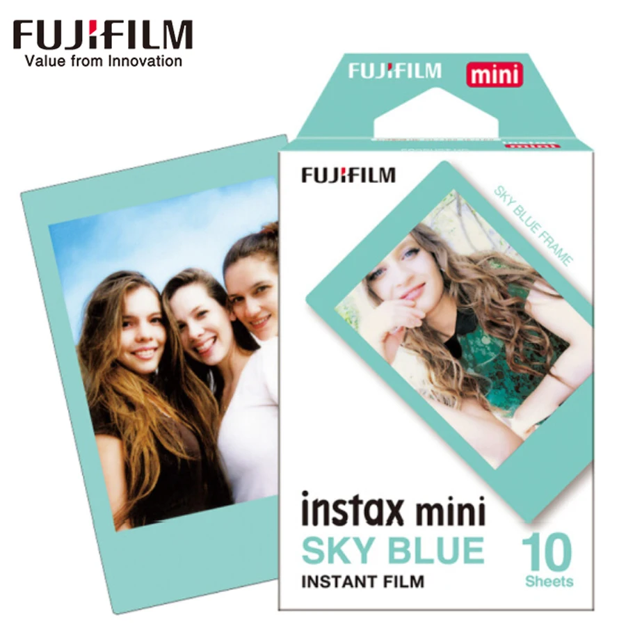Фотобумага Fujifilm Fuji Instax Mini 8 10 листов пленка небесно синего цвета для камеры 7 s 50 50i