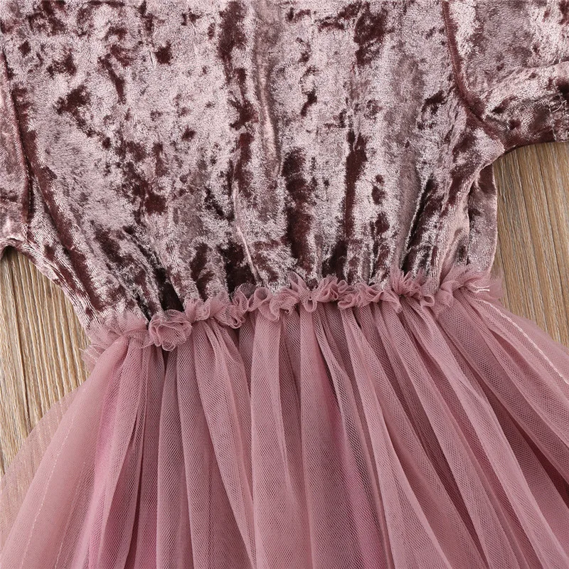 PUDCOCO Newest Toddler Kids Baby Girl Princess Dress Wedding Pageant Party Tutu Dresses Sweet Pop Clothes 1-5T | Детская одежда и