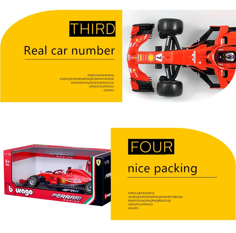 Bburago 1:18 F1 W07 Mercedes Benz NO6 производитель авторизованный имитационный сплав модель автомобиля ремесла Коллекция украшений Игрушки Инструменты