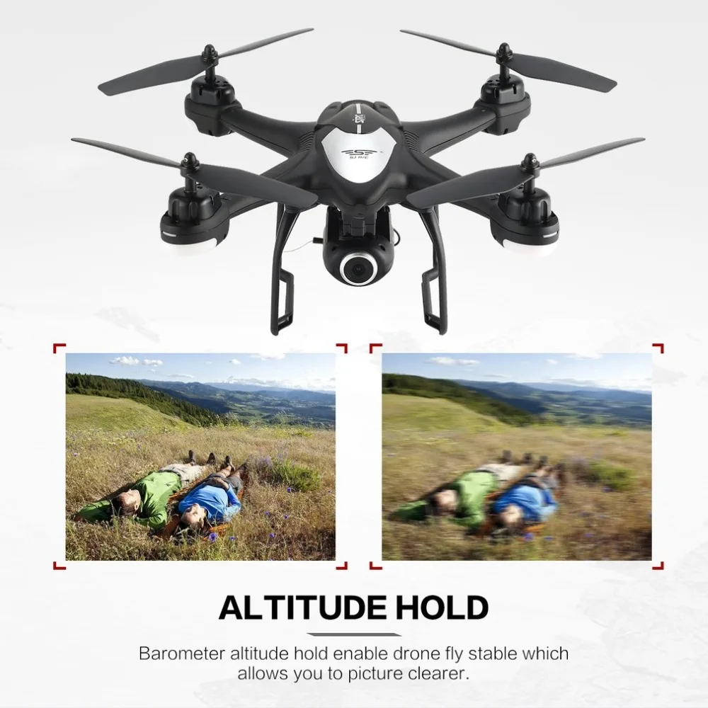 SJ R/C S30W 2 4 г двойной gps позиционирования FPV системы RC Quadcopter Дрон с 1080 P Регулируемый