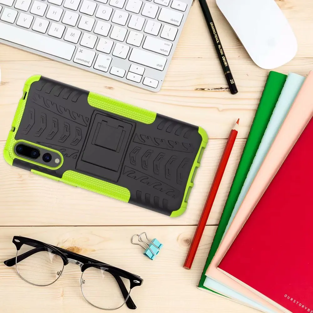 Original Armor Back Cover Case For Huawei P20/P20 Lite PC+TPC Shockproof Rugged Kickstand Cases P20 Pro Bracket Shell |