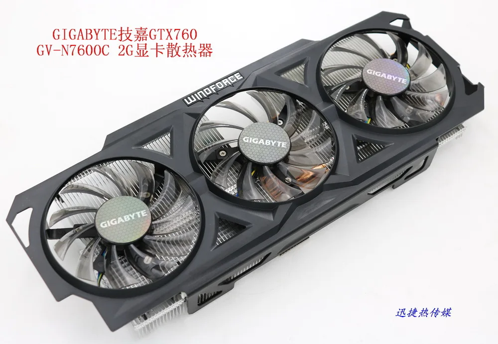 Новый оригинальный охлаждающий вентилятор для видеокарты GIGABYTE GTX760 GV N760OC 2G с
