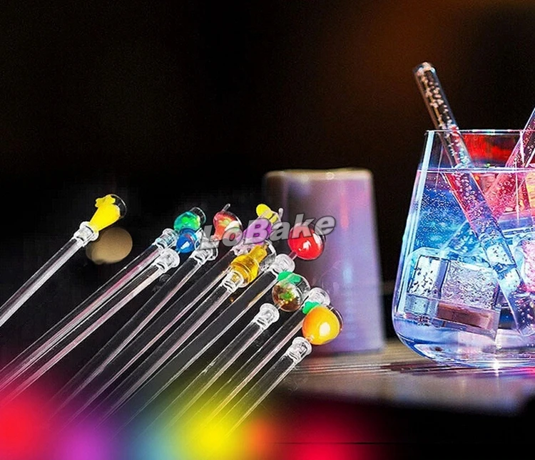 23 см длина 10 шт./упак. Разноцветные Мини-Коктейльные виски-палочки для напитков