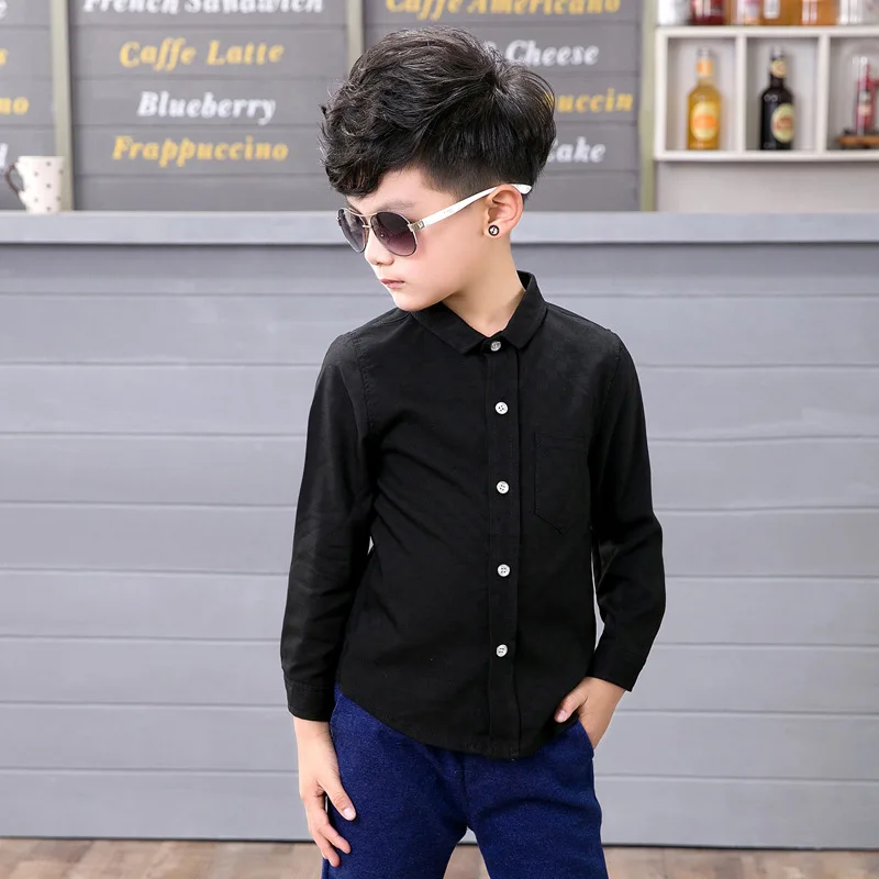 Black Costume Cotton Baby Boys Blazers Suits New Single Breasted Jacket Pant 2pcs Suit Boy Formal Wedding Wear Children Clothing - Color: Black