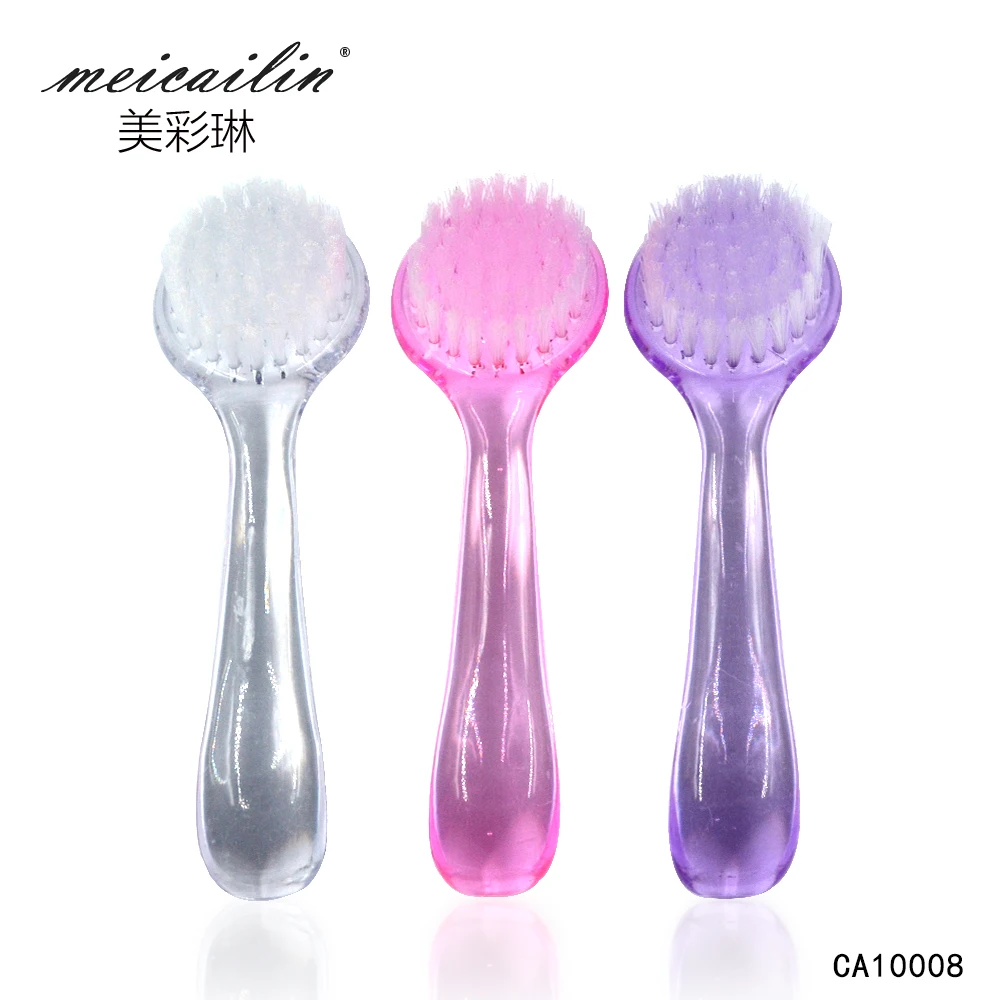 Чистящая Щетка Meicailin для пудры ногтей 1 шт. прозрачные пластиковые круглые кисти