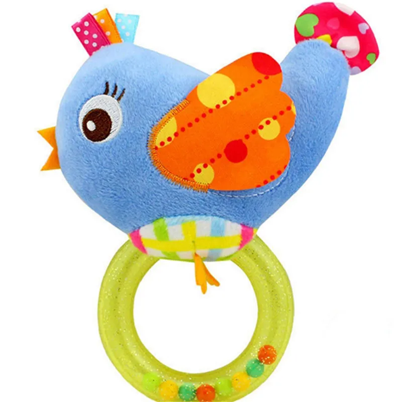 Горячая Распродажа от 0 до 3 лет детская погремушка ручной Колокольчик игрушка 4