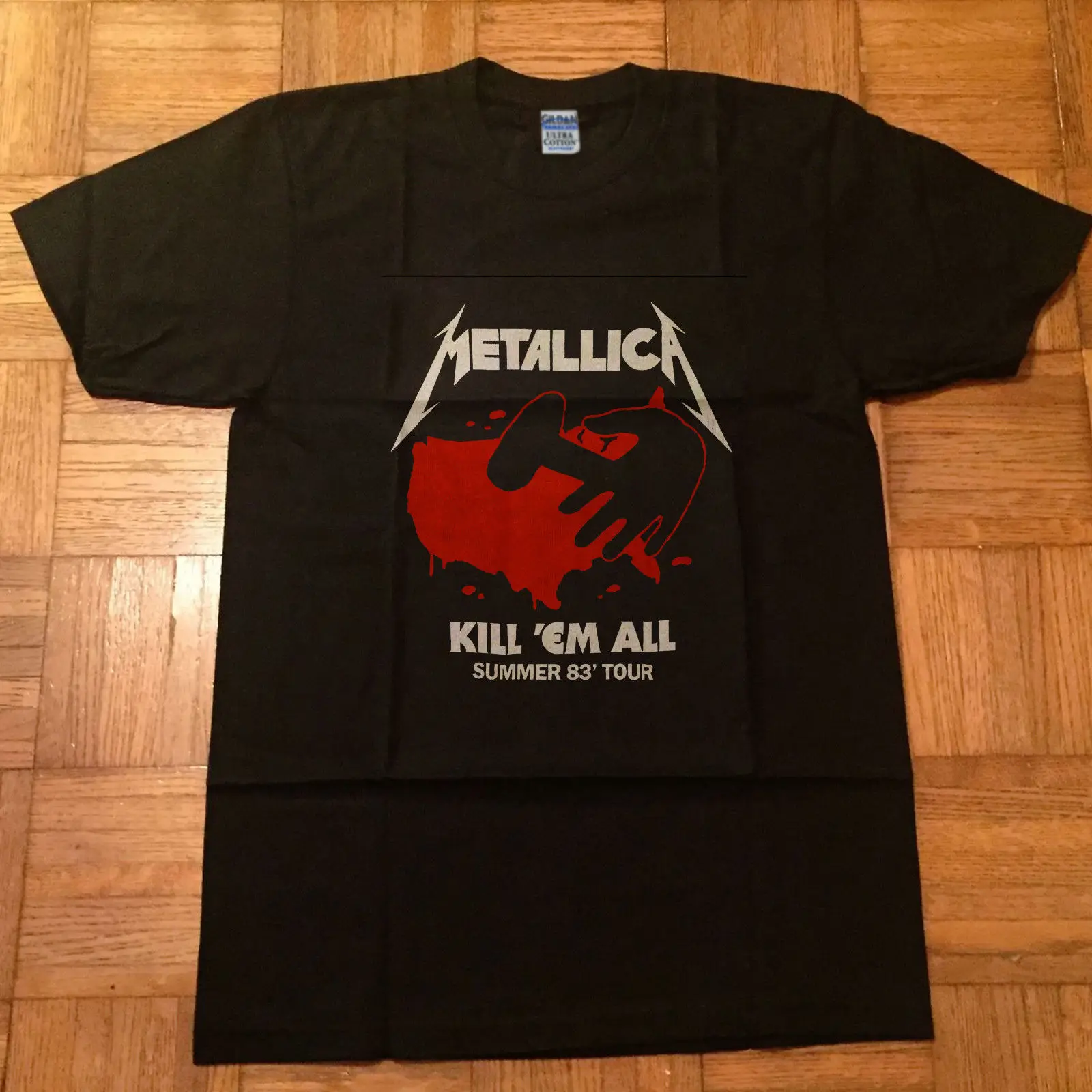 Аутентичные Metallica убить их все лето ➃ Tour Перепечатка | Мужская одежда