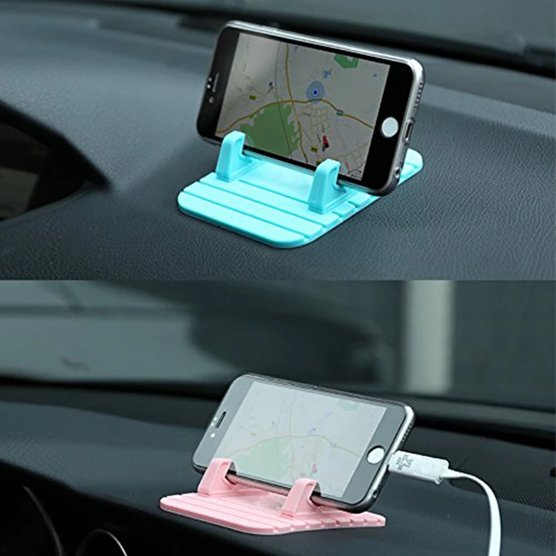 IKSNAIL Автомобильный держатель силиконовый коврик нескользящий gps Стенд Универсальный мобильный телефон Настольный держатель Колыбель для xiaomi samsung Планшет iPad