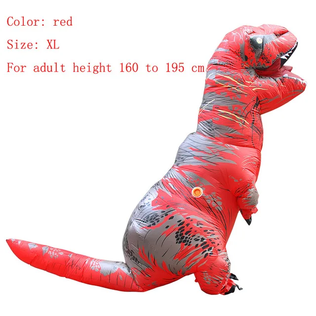 220 см Огромный T-Rex надувные игрушки для улицы, большой размер XL, гигантский взрослый динозавр, нарядная одежда, рождественские и вечерние украшения на Хэллоуин
