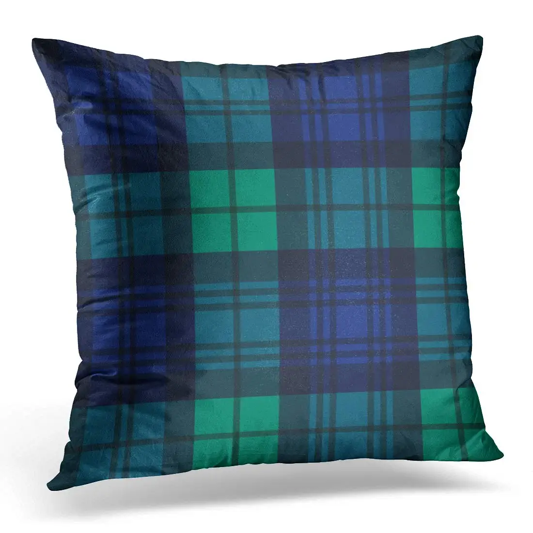 Черные часы Стиль Шотландка узор темно синий зеленый Модный Традиционный