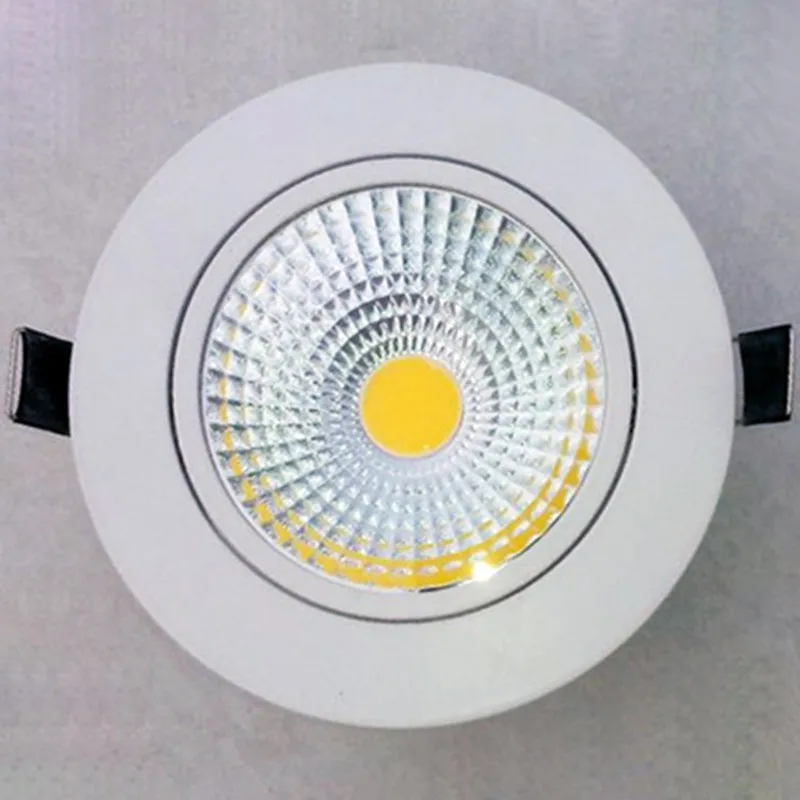 Dimmable Led вниз светильник COB Потолочный Точечный 5 Вт 7 9 12 85 265 в потолочный