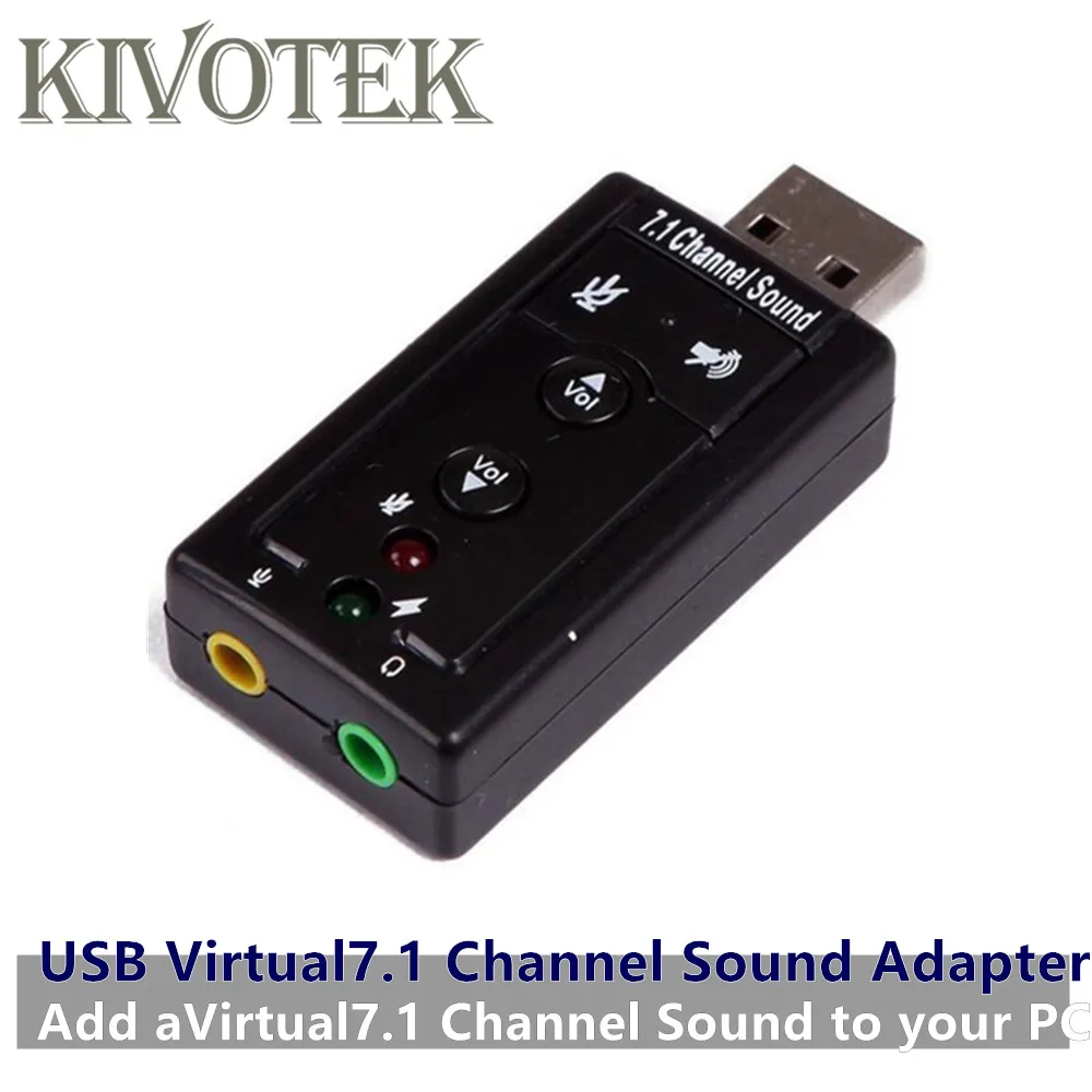 7 1 внешняя звуковая карта USB со штекером 3 5 мм аудиоадаптер для наушников микрофон