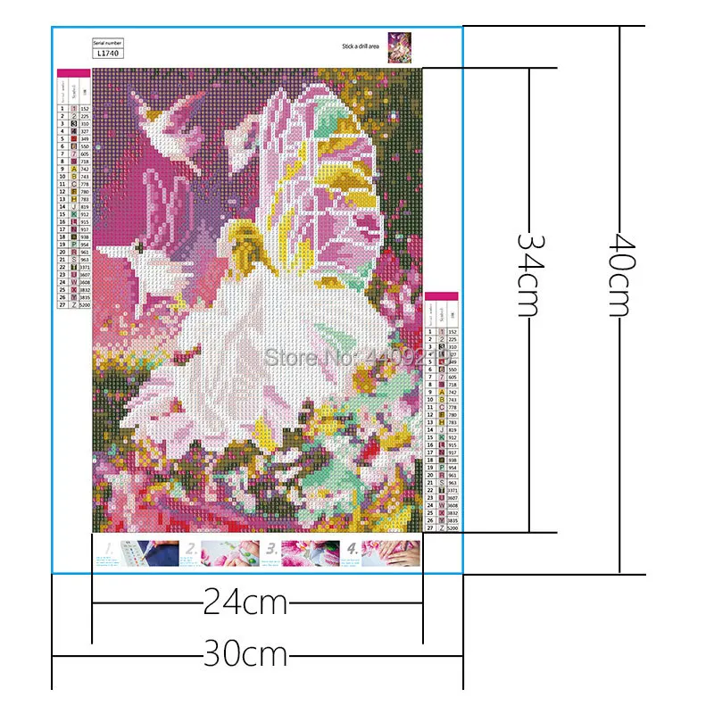 Полный Круглый дрель 5D Сделай Сам алмаз живопись Фея Ангел Pattern CrossStitch Рисунок Игрушки комплекта подарки для взрослых детей