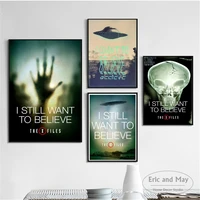 i want to believe x files tv series wall pictures posters prints canvas art unframed paintings decoration modern home decor