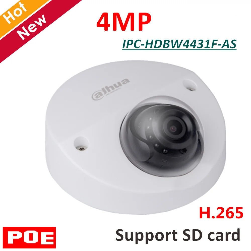 4MP Dahua английская IP камера IPC-HDBW4431F-AS IR мини купольная безопасности H.265 Поддержка