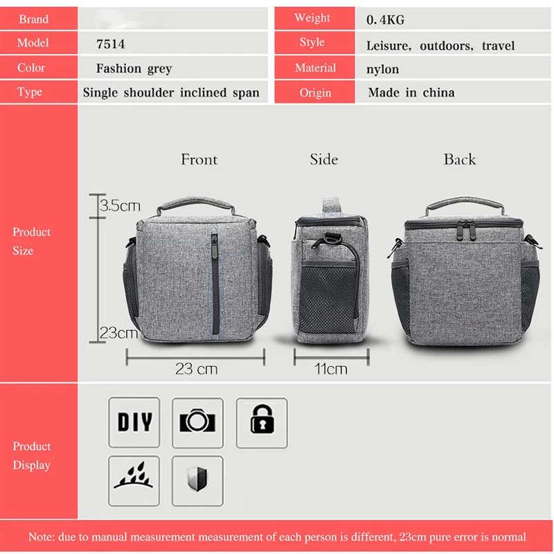 Высокое качество DSLR камера сумка для Canon EOS рюкзак объектива на плечо Nikon Sony Panasonic