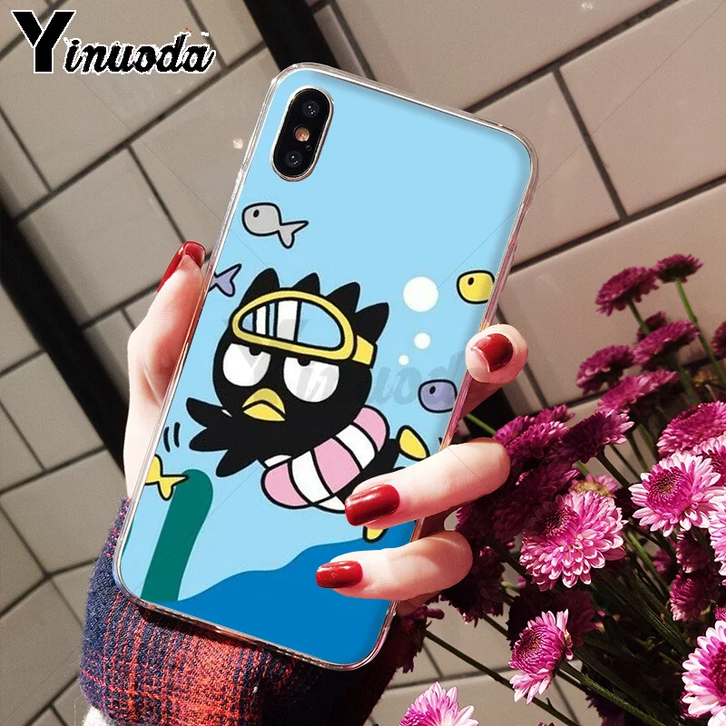Yinuoda Cool Penguin BAD Марка Badtz Maru DIY Окрашенные красивые чехлы для телефонов Apple iPhone 8 7 6 6S