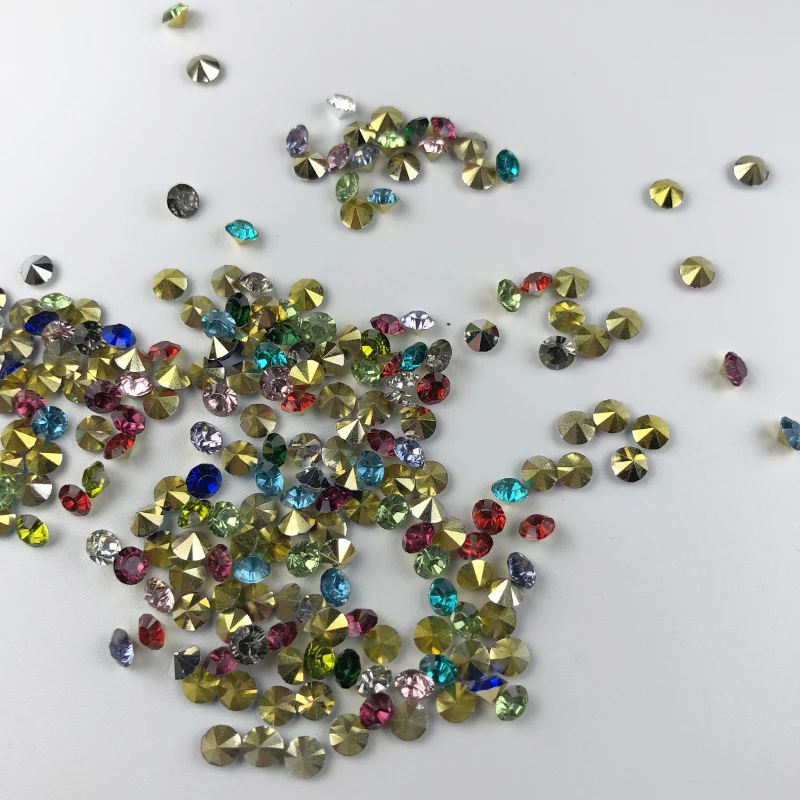 Смешивание острых нитей полимерные стразы для дизайна ногтей искусство