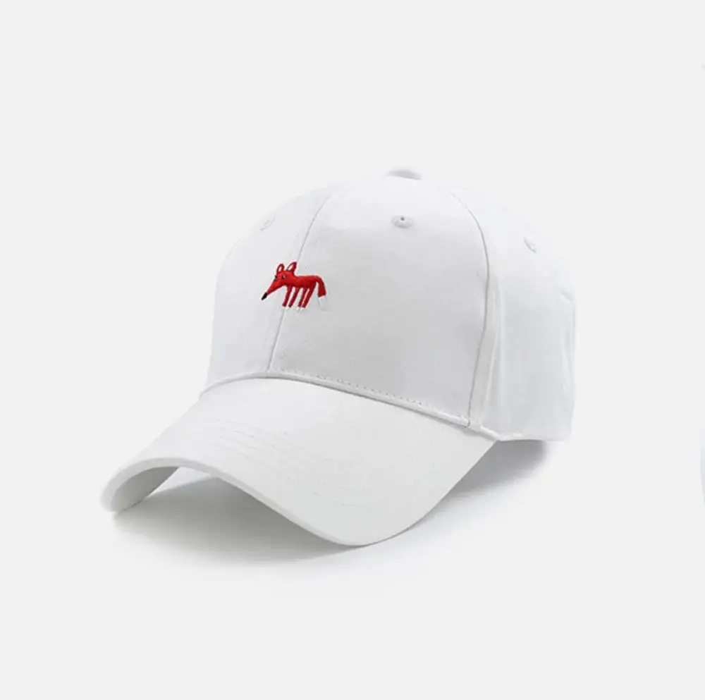 New Women Cotton Hats Backball Caps Fall Female Snapback Bone Embroidery Fox Cap