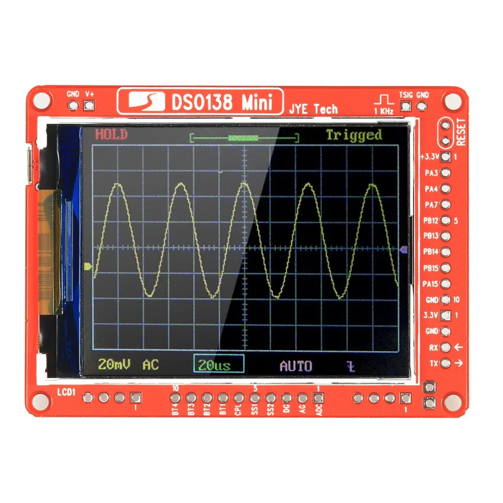 Цифровой мини осциллограф JYE Tech 1MSa/s 0 200 кГц DSO138 набор сделай сам части SMD