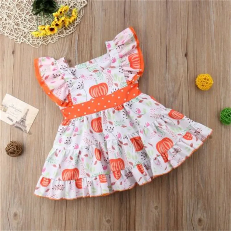 Платье принцессы без рукавов для маленьких девочек на Хэллоуин Детские вечерние