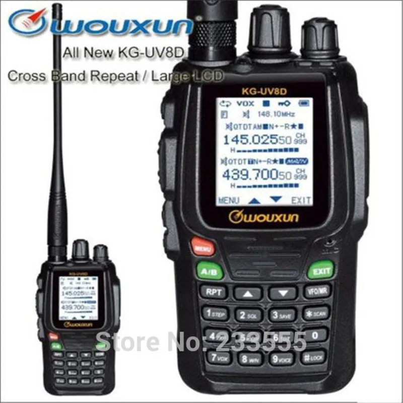 10 шт в упаковке новая РАДИОТЕЛЕФОНА Walkie Talkie “иди и WouXun KG UV8D VHF/UHF 134 174/400 520MHz